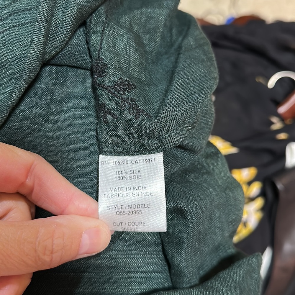 Joie silk shirt sleeve top - Picture 7 of 7